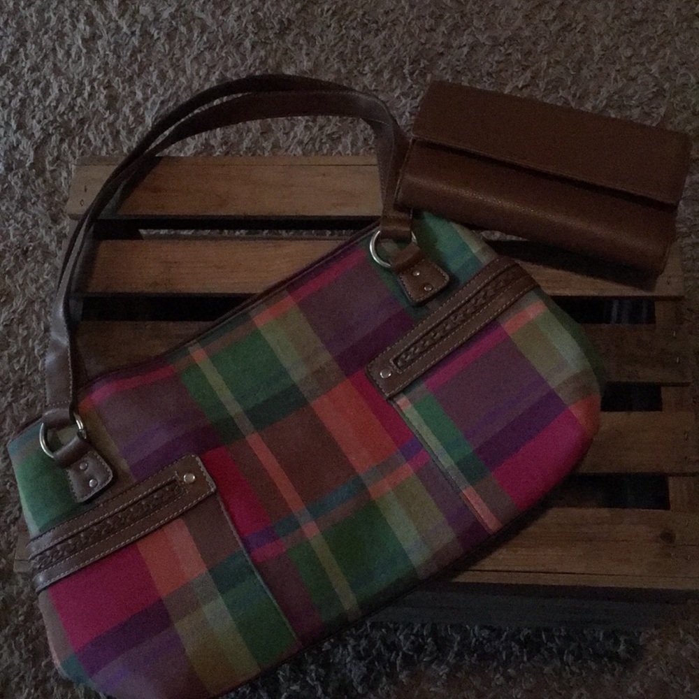 Relic purse with wallet Fall/plaid